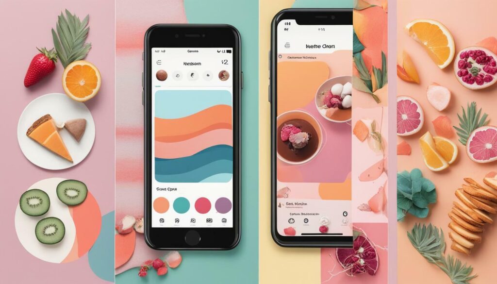 Instagram story background color options
